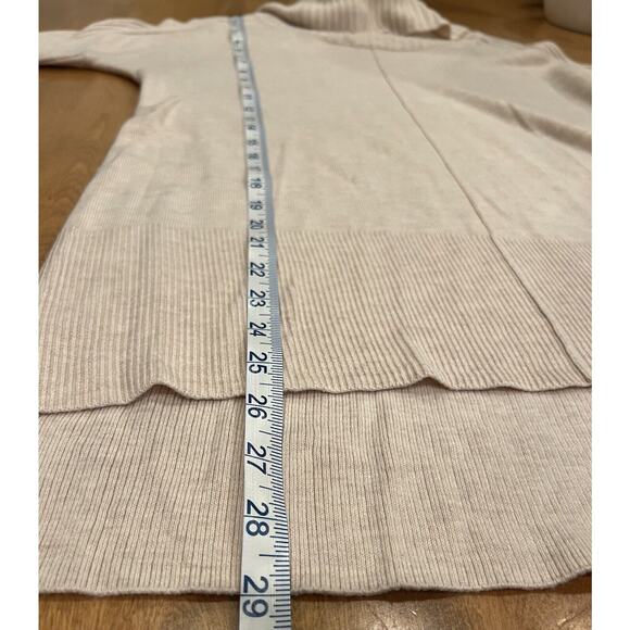 Soft Surroundings Sweater Womens S Ivory Cowl Neck Slouchy Cashmere Blend - Picture 4 of 9